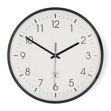 Sienas pulkstenis, Ø 30,5 cm, 1×AA, melns