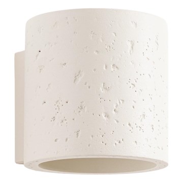 Sienas punktveida gaismeklis ORBIS 1xG9/8W/230V betons/krēmkrāsa