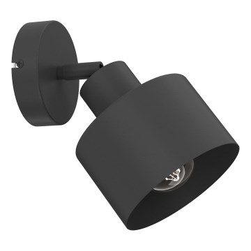 Sienas punktveida gaismeklis PARKLA 1xE27/15W/230V melns