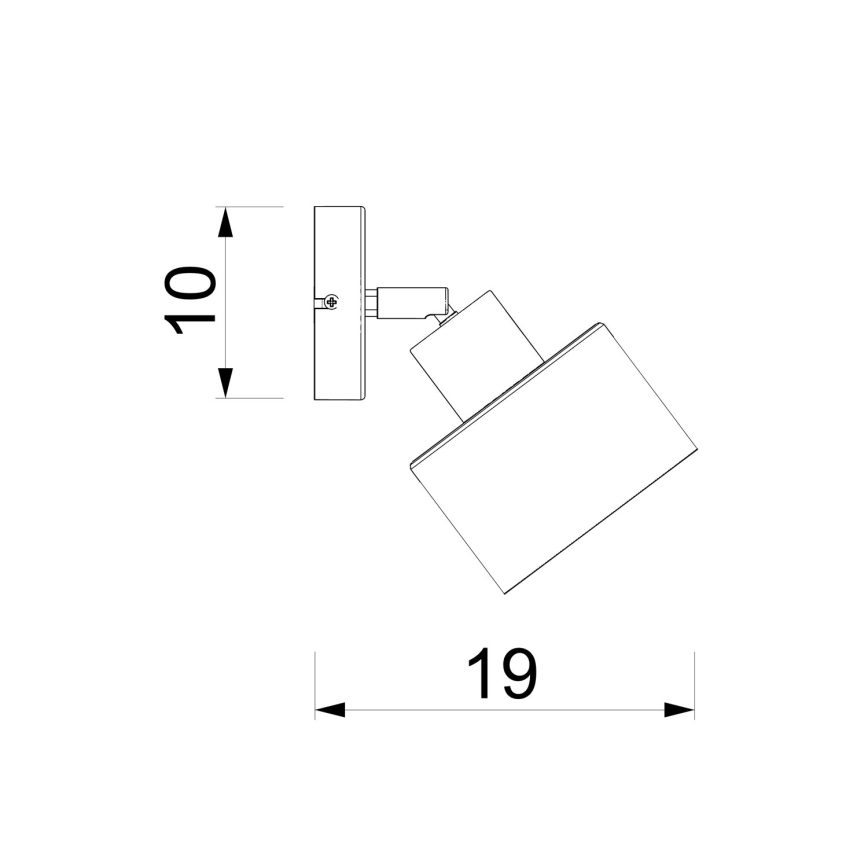 Sienas punktveida gaismeklis PARKLA 1xE27/15W/230V melns