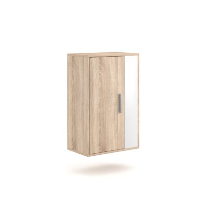 Sienas sekcija BRICK, sonoma ozols/balts