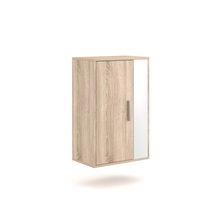 Sienas sekcija BRICK, sonoma ozols/balts