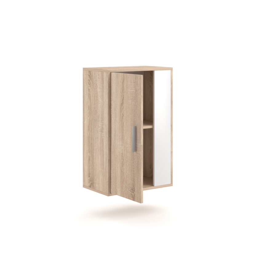 Sienas sekcija BRICK, sonoma ozols/balts