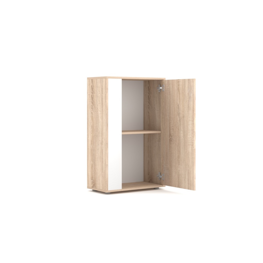 Sienas sekcija BRICK, sonoma ozols/balts