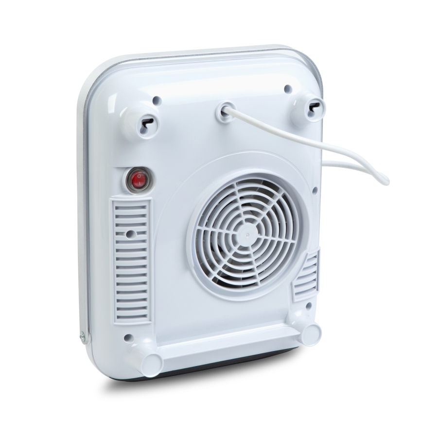 Sienas sildītājs ar dvieļu pakaramo, 2000W/230V, IP22, balts + tālvadība