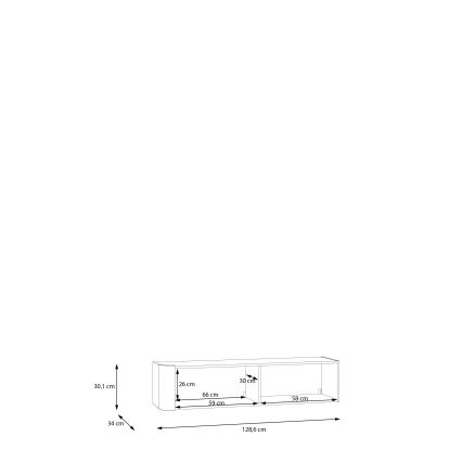 Sienas skapītis INAR melns