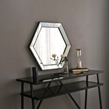 Sienas spogulis 61x70 cm sudraba