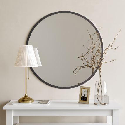 Sienas spogulis AYNA 60 cm melns