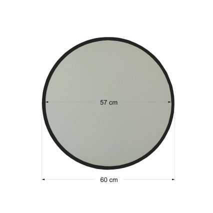 Sienas spogulis AYNA 60 cm melns