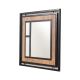 Sienas spogulis COSMO 70x70 cm brūns/melns