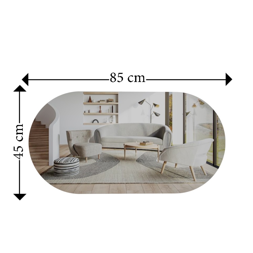 Sienas spogulis RIORS 85x45 cm zelta
