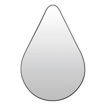 Sienas spogulis RIVERSIDE 75x50 cm melns