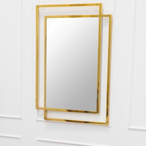 Sienas spogulis VIDO 110x80 cm zelta