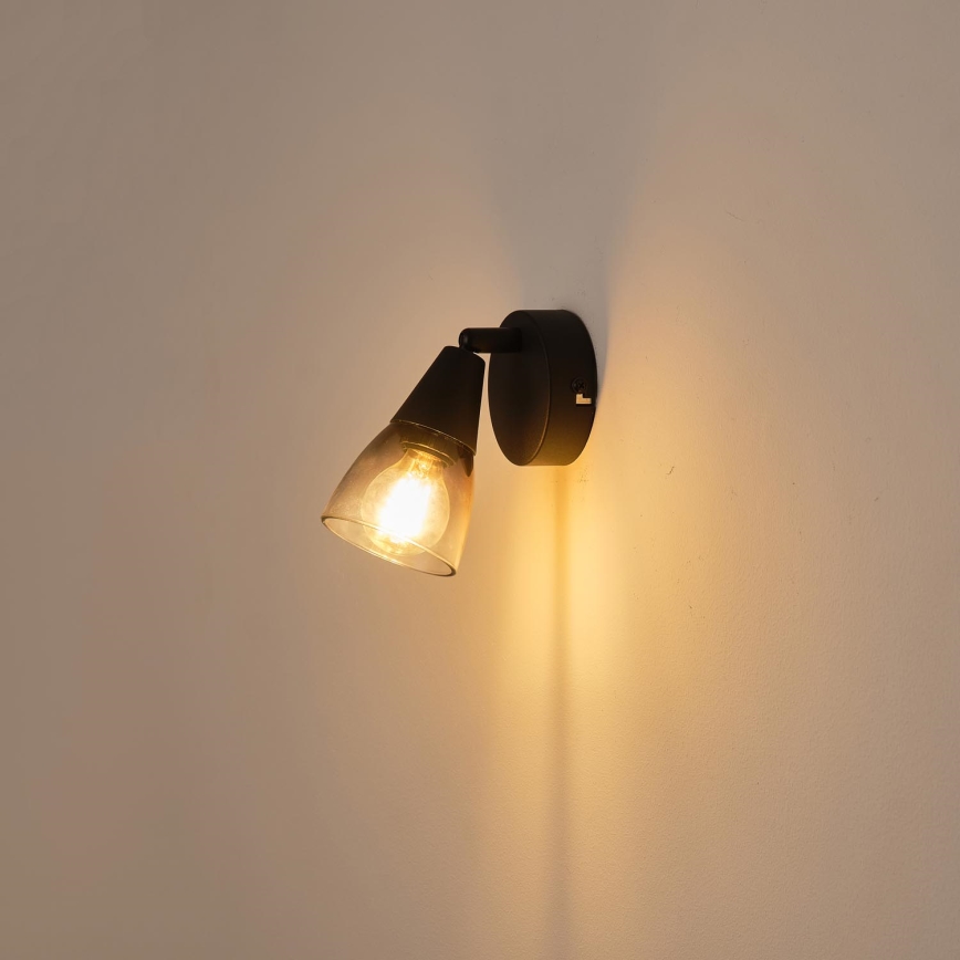Sienas starmetis CLASSY 1xE14/7W/230V dūmakains