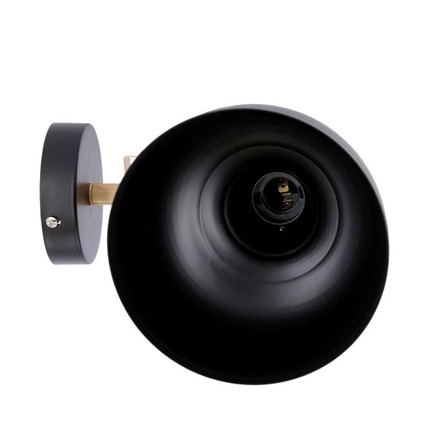 Sienas starmetis RENO 1xE27/40W/230V melns