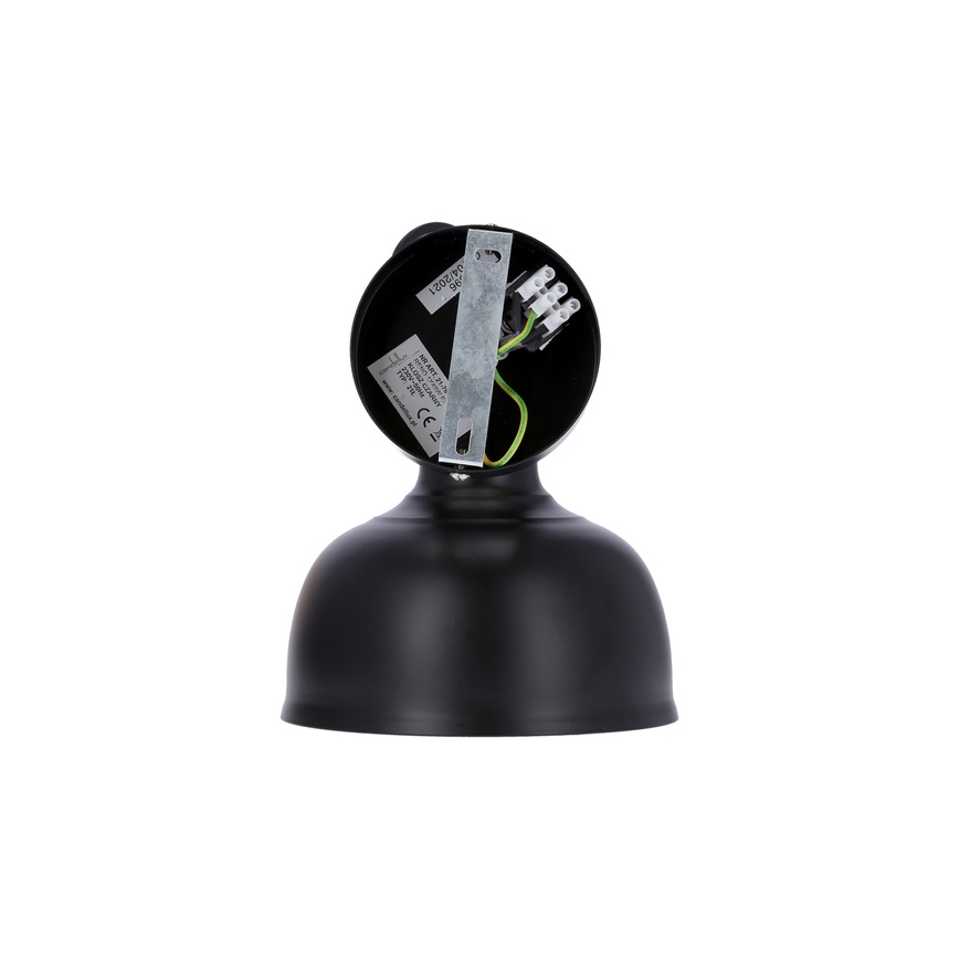 Sienas starmetis RENO 1xE27/40W/230V melns