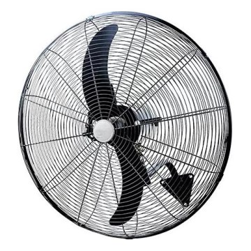 Sienas ventilators 180W/230V Ø 66 cm melns + ar tālvadības pulti