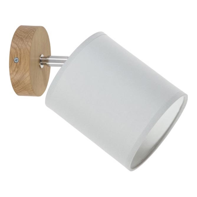 Sienas virziena gaismeklis APRILLIA 1xE27/25W/230V, pelēkā ozola