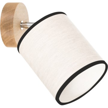 Sienas virziena gaismeklis BOHO 1xE27/25W/230V ozols