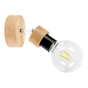 Sienas virziena gaismeklis MARJOLAINE 1xE27/25W/230V ozols