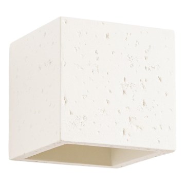 Sienas virziena gaismeklis QUAD 1xG9/8W/230V betons/krēms