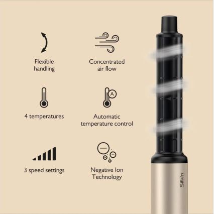 Silk’n - Matu fēns SILKYAIR FLEX 230V melns/zeltains