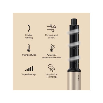 Silk’n - Matu fēns SILKYAIR FLEX 230V melns/zelts