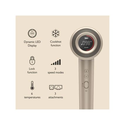 Silk’n - matu fēns SILKYAIR PRO 1600W/230V zelta