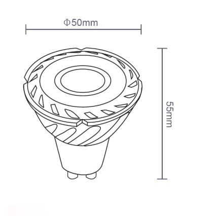 Sinclair - LED Spuldze GU10/5W/230V 4000K