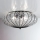 SIRU - Griestu lampa ACCADEMIA 3xE27/60W/230V caurspīdīga/melna Venēcijas stikls