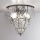 SIRU - Griestu lampa CLASSIC 3xE14/40W/230V d. 25 cm caurspīdīga/melna Venēcijas stikls