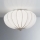 SIRU - Griestu lampa GIOVE 2xE14/40W/230V d. 29 cm matēts hroms/balta Venēcijas stikls