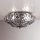SIRU - Griestu lampa SOLE 3xE14/40W/230V d. 31 cm caurspīdīga/matēts hroms Venēcijas stikls