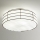 SIRU - Griestu lampa TAMIS 3xE14/40W/230V melna/balta Venēcijas stikls