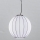 SIRU - Lustra ar auklu SFERA 1xE27/60W/230V d. 32 cm melna/balta Venēcijas stikls