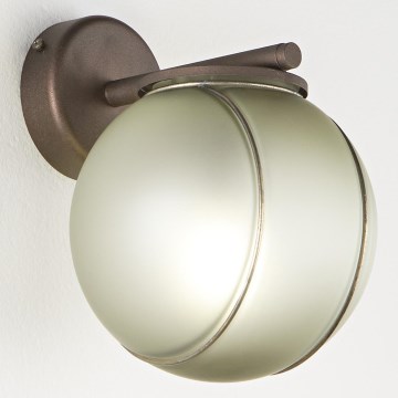 SIRU - Sienas lampa FLORET 1xE14/40W/230V brūna/pelēka Venēcijas stikls
