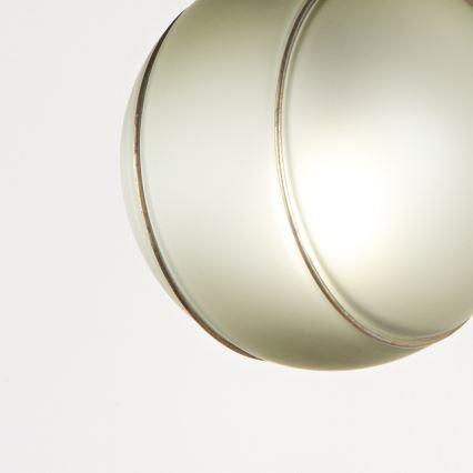 SIRU - Sienas lampa FLORET 1xE14/40W/230V brūna/pelēka Venēcijas stikls