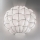 SIRU - Sienas lampa POUFF 1xE27/60W/230V spīdīgi hromēts/balta Venēcijas stikls