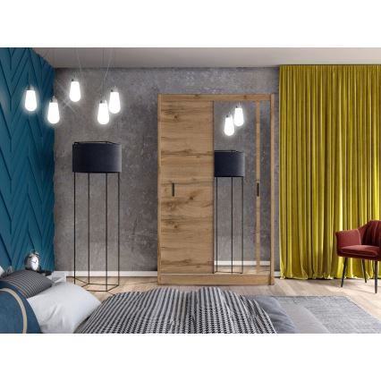 Skapis ar spoguli SABRINA 150x215 cm ozola woltan krāsā