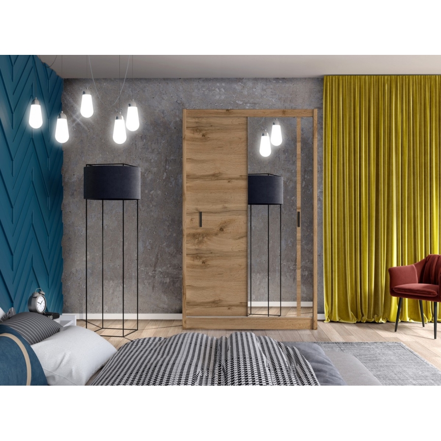 Skapis ar spoguli SABRINA 150x215 cm ozola woltan krāsā