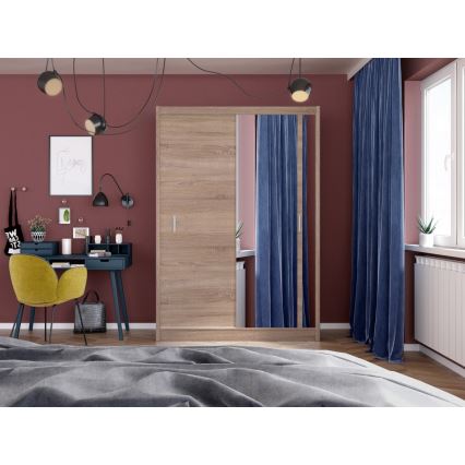 Skapis ar spoguli SABRINA 150x215 cm Sonoma ozols