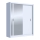 Skapis ar spoguli SABRINA 180x215 cm balts