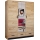 Skapis ar spoguli SANNA 150x215 cm, ozolkoks craft