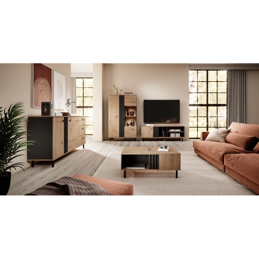 Skapītis BADIA ozols/antracīts