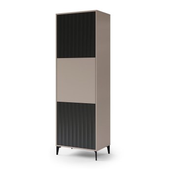 Skapis RONJA taupe/melns