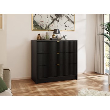 Skapītis TIRENO 75x80 cm melna