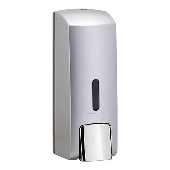 Šķidro ziepju dozators 6,5 x 18,5 cm, pelēks