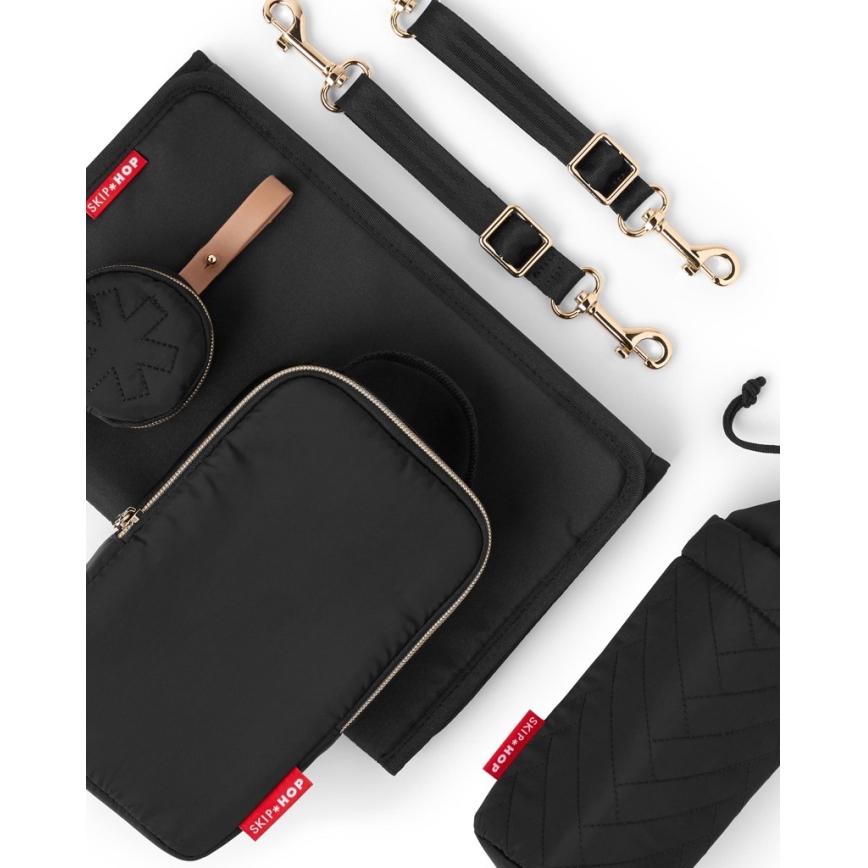 Skip Hop - Pārvadāšanas mugursoma ratiņiem 6in1 SUITE SET melna
