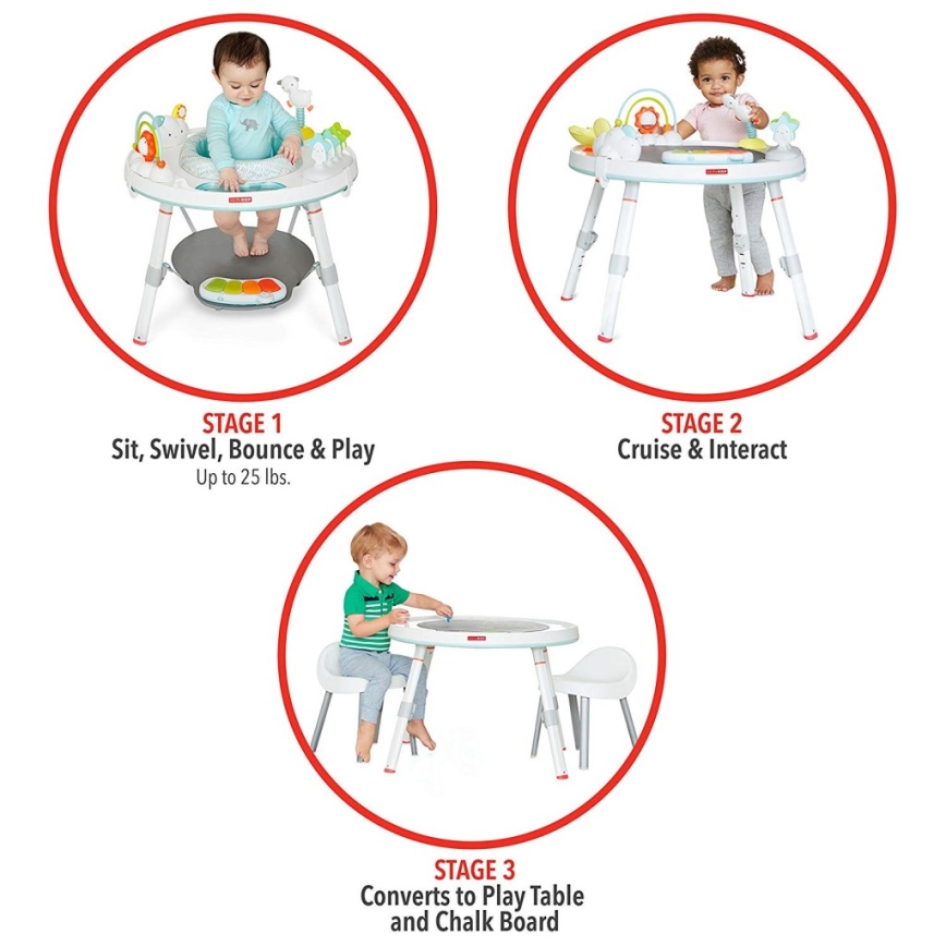 Skip Hop - Bērnu aktivitātes centrs 3in1 LINING CLOUD 3xAAA