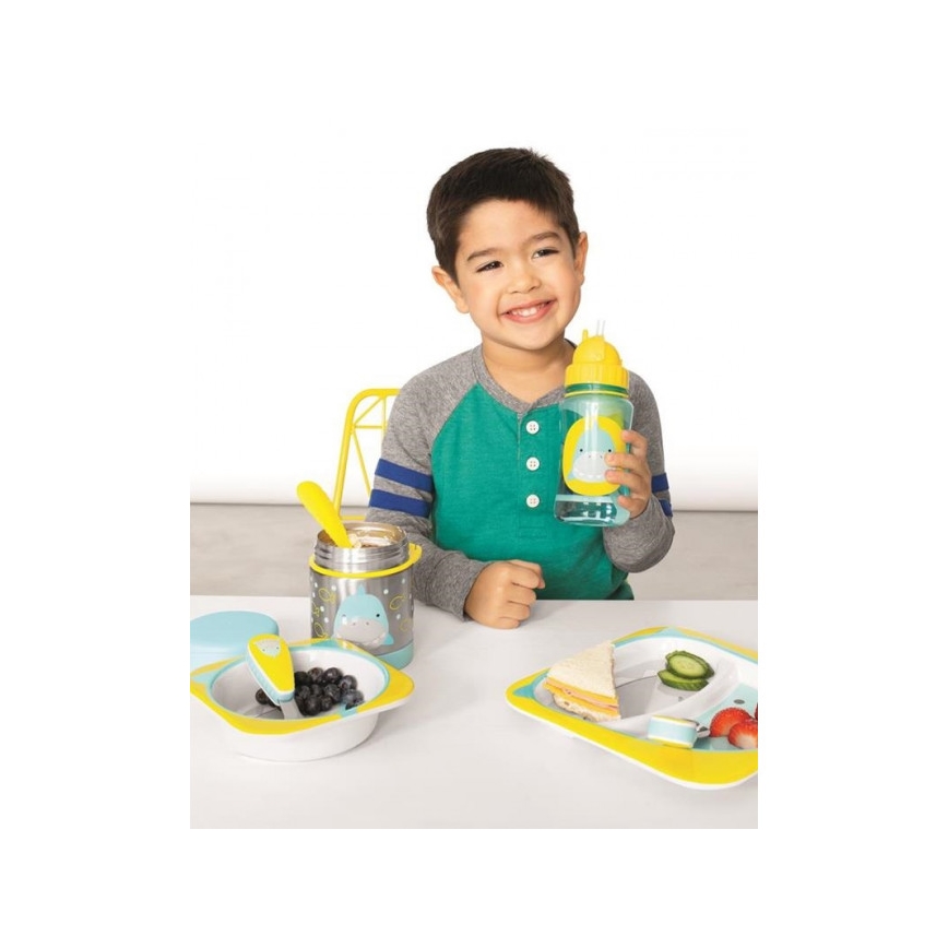 Skip Hop - Ēdiena termos ar karoti/dakšu ZOO 325 ml haizivs